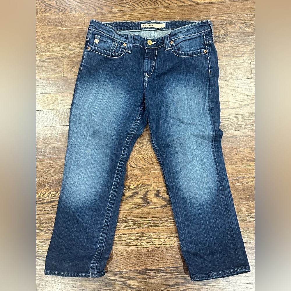 Big Star Blue Ankle Cropped Jeans